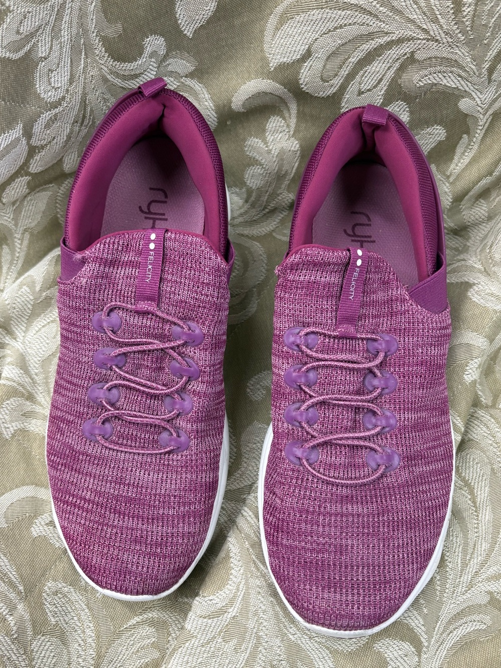 Ryka felicity size 9 Style Women's Knit Slip-On Sneakers in Magenta